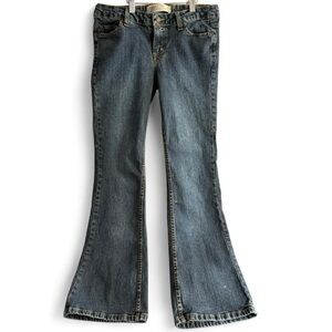 Vintage Y2K Low-Rise Flare Route 66 Denim Jeans Women’s 6 Short